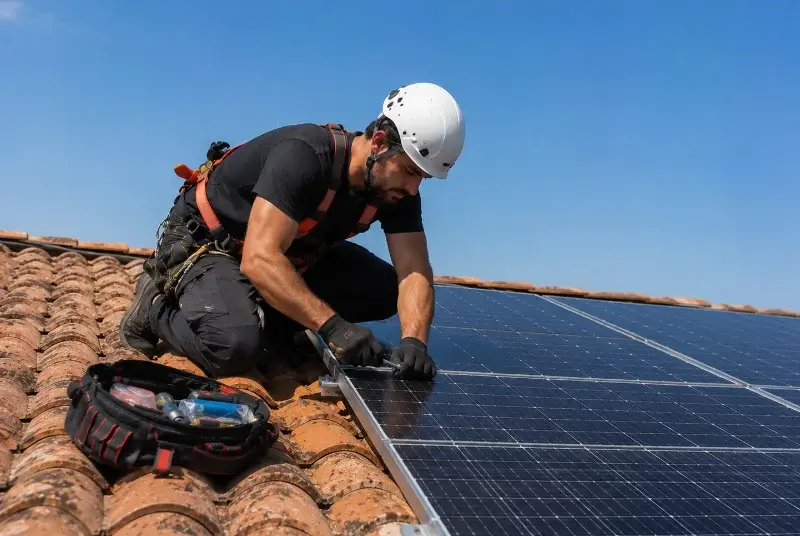 Maintenance et monitoring de panneaux solaires à Derval